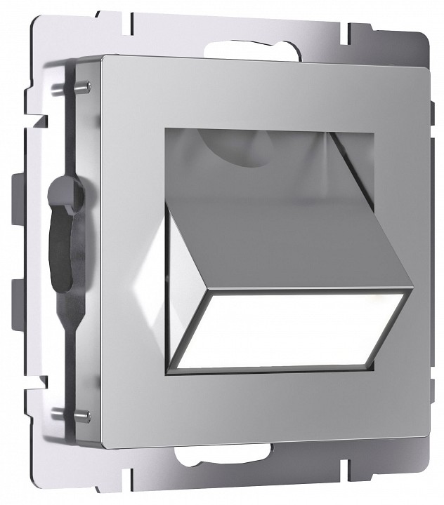 Заглушка для поста с подсветкой, без рамки Werkel серебряные W1154706 от магазина LiaLight