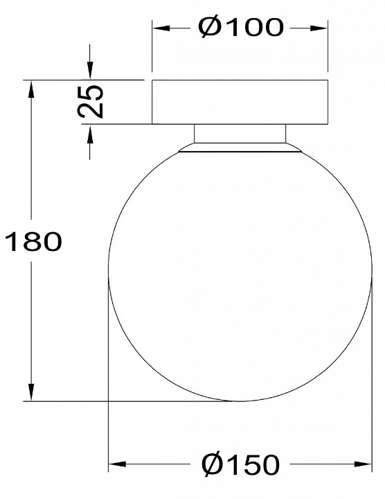 Накладной светильник Maytoni Basic form MOD321WL-01G1 от магазина LiaLight