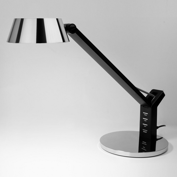 Настольная лампа офисная Eurosvet Slink 80426/1 черный/серебро от магазина LiaLight