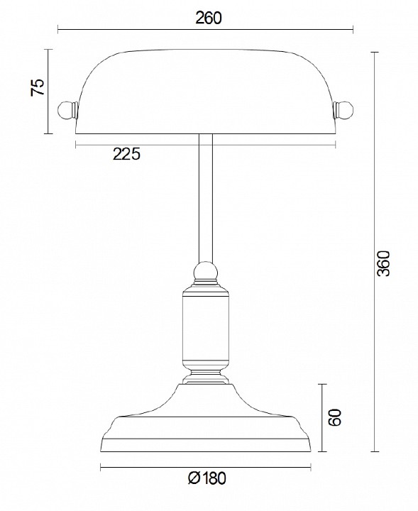 Настольная лампа офисная Maytoni Kiwi Z153-TL-01-BS от магазина LiaLight